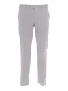 Pt Torino Trousers - Master, Flat Front, Diagonal Pockets, Flap Back Pockets, Finished In Grey