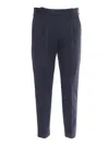Pt Torino Blue Virgin Wool And Cashmere Trouser In Blue