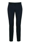 Pt Torino Straight Wool Trousers Elastic Waist