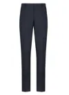 Pt Torino Grey Cotton Trousers In Black