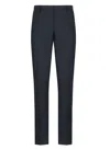 Pt Torino Grey Cotton Trousers In Black