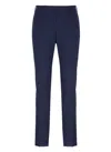 Pt Torino Blue Wool Trousers In Blue
