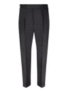 Pt Torino Tailored Trousers Sharp Finish In Black