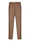 Pt Torino Rebel Twill Trousers In Biscotto In Brown