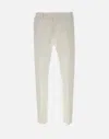 Pt Torino Cotton Trousers In White