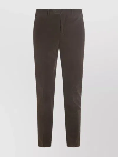Pt Torino Trousers Back Side Pockets Loops In Gray