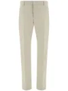 Pt Torino Beige Tapered Casual-chic Trousers In Beige