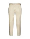 Pt Torino Michael Reworked Cotton Trousers In Beige