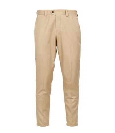 Pt Torino Trousers Beige In Brown
