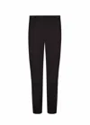 Pt Torino Straight Wool Trousers Elastic Waist In Black