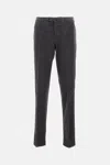 Pt Torino Charcoal Stretch Modal Blend Pant In Black