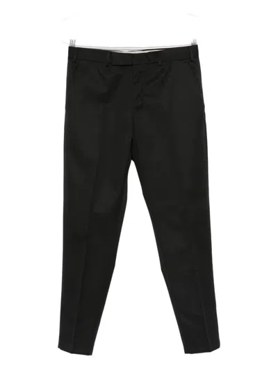Pt Torino Pressed-crease Trousers In Black