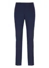 Pt Torino Blue Wool Trousers In Blue