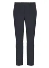 Pt Torino Navy Blue Virgin Wool Trousers In Blue
