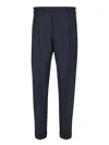 Pt Torino Rebel Mohair And Wool Trousers In Blue
