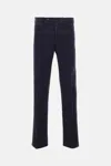 Pt Torino Midnight Blue Stretch Modal Blend Pant In Blue