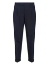 Pt Torino Blue Virgin Wool And Cashmere Trouser In Blue