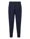 Pt Torino Tailored Blue Trousers With Sharp Creases In Blue