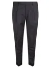 Pt Torino Tailored Trousers With Blend Fabric And Refined Fit In Blue