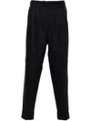 Pt Torino Rebel Mohair And Wool Trousers In Blue
