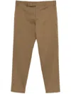 Pt Torino Trousers Rebel Fit Cotton Straight Leg In Brown