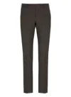 Pt Torino Taupe Colour Wool Trousers In Brown
