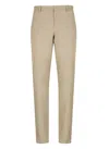 Pt Torino Tailored Straight Trousers With Rear Pockets In Brown