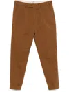 Pt Torino Tailored Trousers With Belt Loops And Pockets In Brown