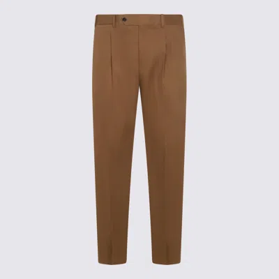 Pt Torino Beige Union Pants In Brown