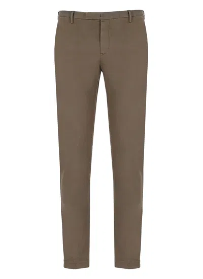 Pt Torino Trousers Brown In Grey