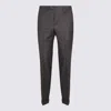 Pt Torino Relaxed Trousers With Cuffed Hem And Pleats In Gray