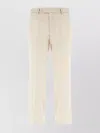 Pt Torino Trousers Cotton Blend Front Crease In Neutral