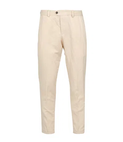 Pt Torino Trousers Cream In White