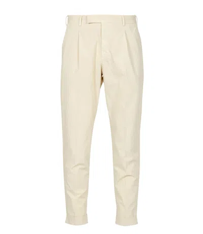 Pt Torino Trousers Cream In Neutral
