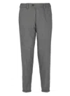 Pt Torino Charcoal Stretch Modal Blend Pant In Gray
