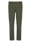 Pt Torino Edge Stretch Cotton Trousers In Green