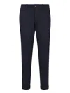 Pt Torino Buckle-detail Tailored Trousers In Blue
