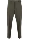 Pt Torino Charm-detail Tailored Trousers In Green