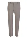 Pt Torino Straight Casual Pants In Grey