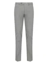 Pt Torino Straight Trousers With Pockets And Loops In Grey