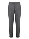Pt Torino Rebel Stretch Wool Trousers In Grey