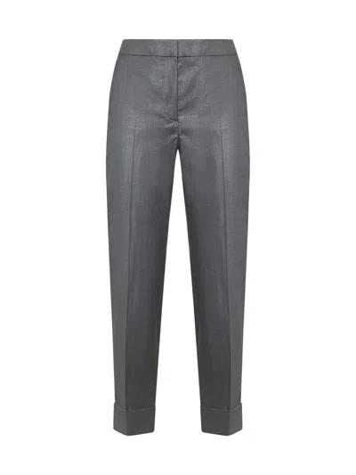 Pt Torino Trousers In Grigio Azzurro