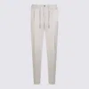 Pt Torino Elasticated Drawstring Trousers In White