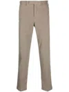 Pt Torino Beige Trousers With Front Pleat In Gray