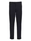 Pt Torino Tailored Black Trousers With Discreet Pockets In Multi