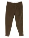 Pt Torino Pleated Tailored Trousers In Brown