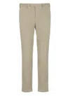 Pt Torino Cotton Trousers In Neutral