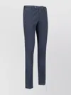 Pt Torino Trousers Straight Leg Pockets Loops In Blue