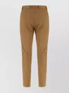 Pt Torino Trousers Stretch Cotton Back Pockets In Brown