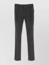 Pt Torino Trousers Stretch Cotton Back Pockets In Gray